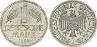 Deutschland 1 Mark BRD 1 DM 1968 J seltene Kursmünze (6) -