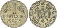 Deutschland 1 Mark BRD 1 DM 1968 J seltene Kursmünze (9) -