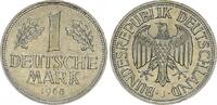 Deutschland 1 Mark BRD 1 DM 1968 J seltene Kursmünze (21) -