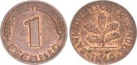 Deutschland 1 Pfennig 1 Pfennig Bank deutscher Länder 1949 F -