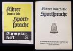 3. Reich Olympia Heft Nr.26 Führer durch die Sportsprache -