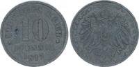 Deutschland / Kaiserreich 10 Pfennig Fälschung Kaiserreich 10 Pfennig 1917 A J.298Z Zeitgenössische Fälschung in Zink -