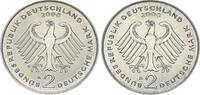 Deutschland - BRD 2 DM Probe BRD 2 Mark Probe 2000 A ohne Randinschrift 2x Adlerseite Kupfer-Nickel -
