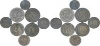 Cassel Lot aus 8 Münzen Cassel, Kriegsgefangenenlager, 5 Pfennig Wertmarke -