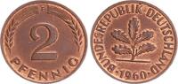 Deutschland 2 Pfennig 2 Pfennig 1960 F -