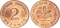 Deutschland 2 Pfennig 2 Pfennig 1967 F -