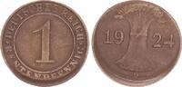 Deutsches Kaiserreich 1 Pfennig Deutsches Kaiserreich 1 Pfennig 1924 D Fehlprägung 10 % dezentriert -