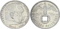 3. Reich 5 Mark Hindenburg mit HK 3. Reich 5 Mark Hindenburg 1938 A vz+ (1) -