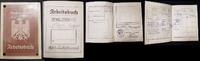 Kaiserreich, 3. Reich Konvolut Arbeitsbuch, Soldbuch, Arbeiterpensionskass Reichsbahn -