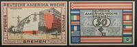 Deutschland / Bremen 50 Pfennig Deutschland / Bremen, Deutsche Amerika-Woche, Vegesack, 50 Pfennig -