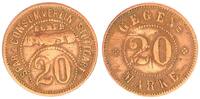 Stuttgart 20 Pfennig Stuttgart, 20 Pfennig, Spar- & Consumverein Stuttgart E.G.M.B.H -