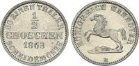 Königreich Hannover 1/2 Groschen Königreich Hannover 1/2 Groschen 1863 B König Georg V (1851-1866) -