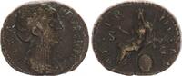 Antike / Römische Kaiserzeit / Faustina I As Faustina I, gest. 141, As Aeternitas sitzt n.l. auf Globus -