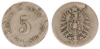 Deutsches Kaiserreich 5 Pfennig Fehlprägung Kaiserreich Fehlprägung 5 Pfennig auf sehr dünnem Schrötling geprägt, nur 1,16 g -