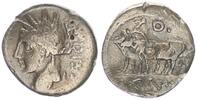 Antike / Römische Republik Denar Silber L.Cassius Caecianus, Ceresbüste l.// Ochsengespann n.l. -
