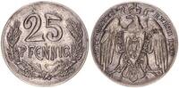 Kaiserreich / 25 Pf. Probeprägung 25 Pfennig Probe zum 25 Pfennig J.18 in anderer Gestaltung Kupferlegierung, versilbert -