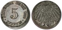 Kaiserreich 5 Pfennig Fehlprägung 5 Pfennig deutsches Kaiserreich 1909 A 10 % dezentriert -