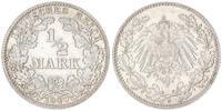 Deutsches Kaiserreich 1/2 Mark Deutsches Kaiserreich 1/2 Mark 1909 F Silber -