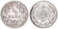 Kaiserreich Deutschland 1/2 Mark Deutsches Kaiserreich, 1/2 Mark Silber 1907 F -