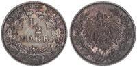 Kaiserreich Deutschland 1/2 Mark Deutsches Kaiserreich, 1/2 Mark Silber 1918 E -