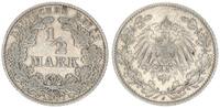 Kaiserreich Deutschland 1/2 Mark 1/2 Mark Silber 1907 J -