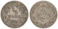 Kaiserreich Deutschland 1/2 Mark 1/2 Mark Silber 1907 J -