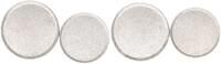 Bundesrepublik Deutschland 1 DM und 50 Pfennig Rohling BRD, Fehlprägung: 1 DM Rohling und 50 Pfennig ohne Randschrift -