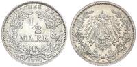 Deutsches Kaiserreich 1/2 Mark Halbe Mark 1914 A - Berlin - Silber -