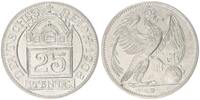 Kaiserreich 25 Pfennig Probe Probe zum 25Pfennig J.18 in anderer Gestaltung von Dasio. Kupfer-Nickel !!! -