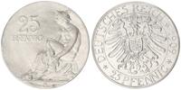 Kaiserreich / 25 Pf. Probeprägung 25 Pfennig Probe zum 25Pf. J.18 von Kaufmann 2.Preis im Gestaltungswettbewerb 4,25g. -