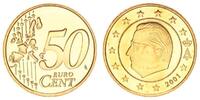 Belgien 50 Cent Belgien 50 Cent Kursmünze 2001 PP Selten, Kleinstauflage !!! -