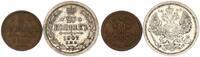 Russland - Zarenreich Lot: 1/2 und 20 Kopeken Zarenreich Russland 1/2 Kopeke und 20 Kopeken - Nikolaus II (1894-1917) -