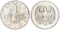 Deutschland 1 Mark Weimar 1 Mark 1924 E Fehlprägung,dünner Schrötling -