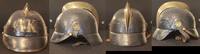 Deutschland Feuerwehrhelm alter Feuerwehrhelm mit Messingkamm AK -