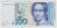 Deutschland 100 DM Banknote 1996 100 DM Banknote 1996, Clara Schuhmann -