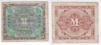 Deutschland... alliierte Militärbehörde 1/2 Mark 1/2 Mark-Banknote der alliierten Militärbehörde, Serie 1944, UDSSR Druck -