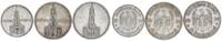 xxx Deutschland / 3.Reich Lot 2 Mark und 5 Mark 1934 Garnisonskirche mit Datum +5 Mark ohne Datum -
