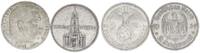 xxx Deutschland / 3.Reich Lot 2 Mark Kirche mit Datum + 2 Mark Hindenburg 3. Reich Lot 2 Mark Garnisonskirche mit Datum und 2 Mark Hindenburg -