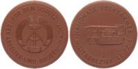 Leipzig, Militärbezirk, Sachsen braune Porzellanmedaille Meissen, NVA -