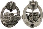 3. Reich Orden Panzerkampfabzeichen in Silber Einsatzzahl 50 mit Hersteller -