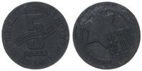 Deutschland / Polen / Getto Litzmannstadt 5 Mark (mit Echtheitszertifikat) Getto Litzmannstadt 5 Mark Münze MAGNESIUM !!! -