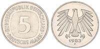 Deutschland / Bundesrepublik 5 Mark 5 DM Kursmünze 1983 F TOP-Erhaltung ! prägefrisch-stempelglanz -