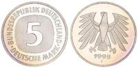 Deutschland / Bundesrepublik 5 Mark 5 DM Kursmünze 1995 J TOP-Erhaltung ! Seltenes Jahr. prägefrisch-stempelglanz -