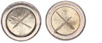 EU / Belgien 2 Euro Rohling mit Randschrift Fehlprägung unbeprägter 2 Euro Rohling mit Randschrift 2**2**2 -