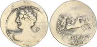 Antike / Römische Republik Denar Römische Republik Denar -großer Schrötling C. Licinius L.f.Macer -