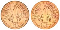 Deutschland BRD 10 Mark Probe,Kupfer/Zink BRD 10 DM 2000 A Bach - Kopplung zweier Adlerseiten - ohne Randschrift -
