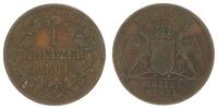 Altdeutschland - Baden 1 Kreuzer Baden 1 Kreuzer 1861 -