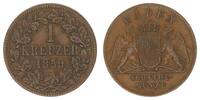 Altdeutschland - Baden 1 Kreuzer Baden 1 Kreuzer 1859 -