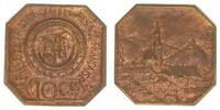 Frankreich: Ville de Thann Notgeld: 10 Centimes Frankreich: Ville de Thann, Notgeld: 10 Centimes Probe - Kupferabschlag -