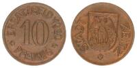 Zeitz, Provinz Sachsen Notgeld: 10 Pfennig Zeitz, Notgeld: 10 Pfennig, 1920 Probe - Kupferabschlag -